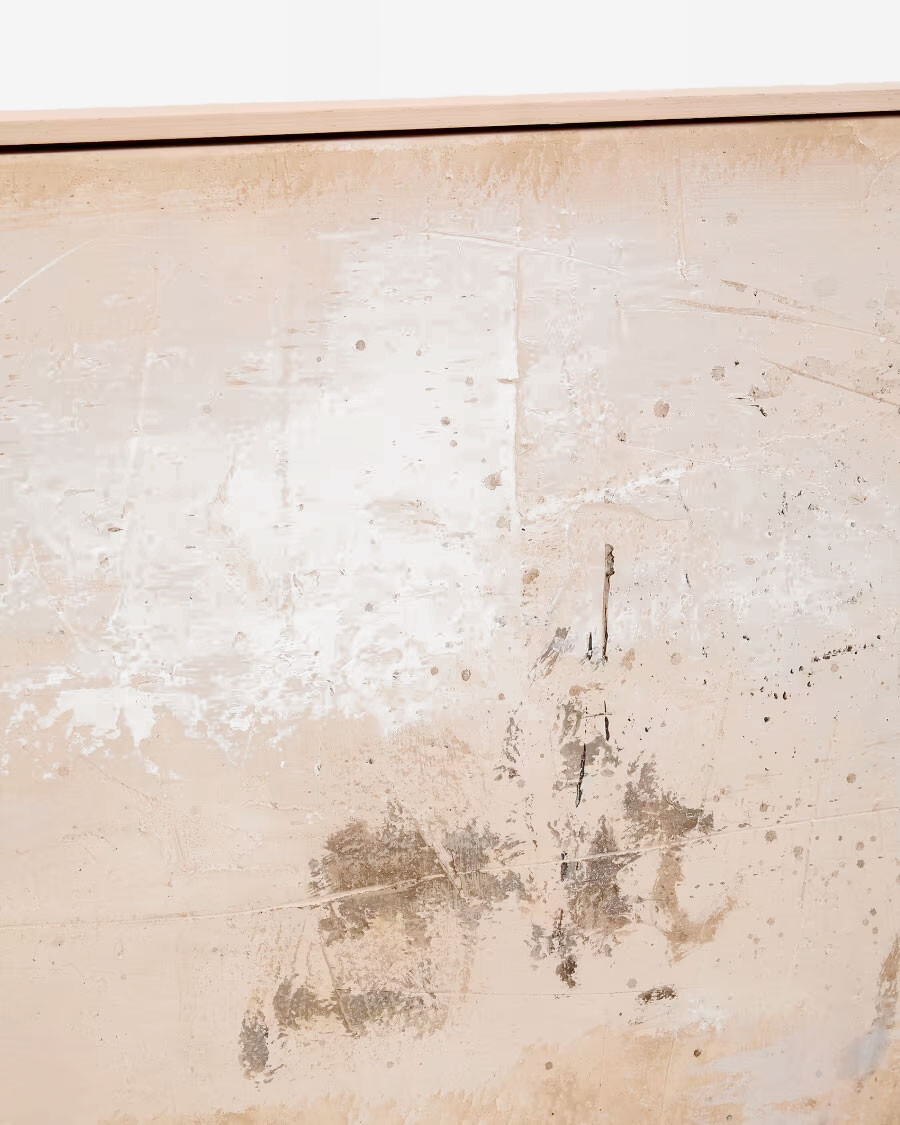 Cuadro abstracto Silpa beige oscuro 182 x 47 cm