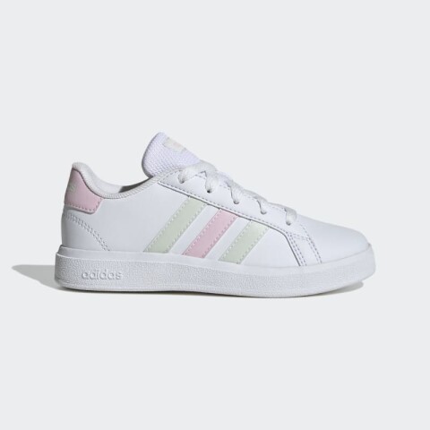 Championes Adidas Grand Court Lifestyle Ftwr White/crystal Jade/clear Pink