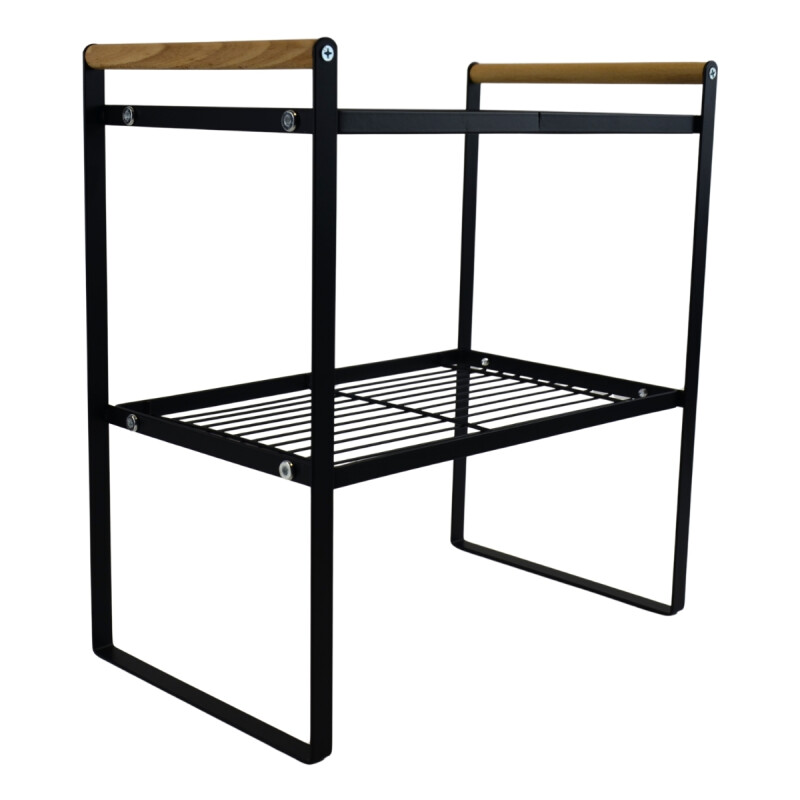 Estante organizador 2 niveles 33x21x37cm NEGRO