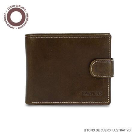 Billetera Cuero Febo Chocolate