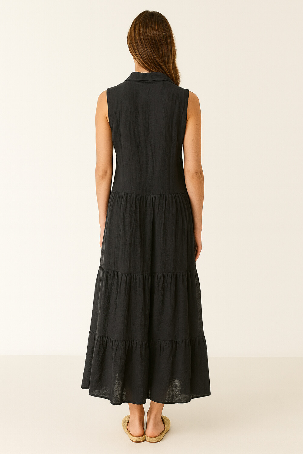 Vestido Focaria Gris Topo