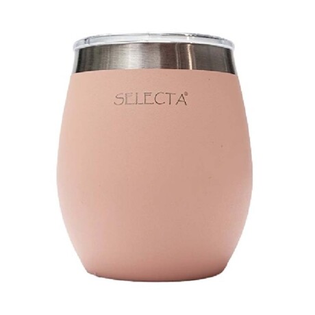 Mate Térmico Aqua en Acero Inox Doble Pared 240Ml con Tapa Rosa