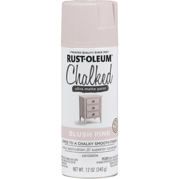 Esmalte Aerosol Tizado 340Gr - Blanco Lino Rust Oleum Rosa Palido Rust Oleum