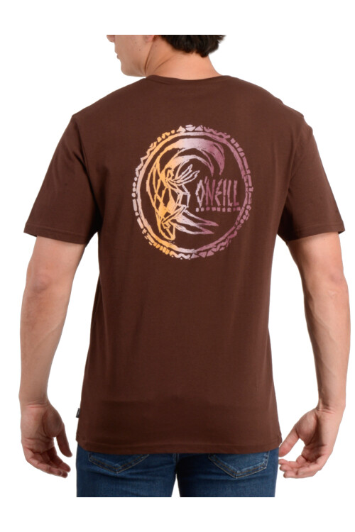 Remera O'Neill Sunset Medallion Marrón