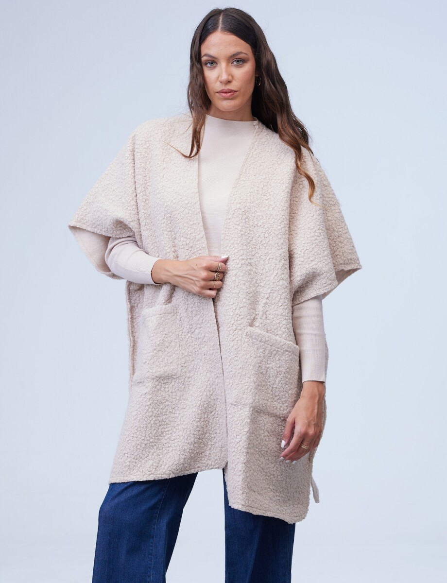 Kimono Bolsillos - Beige 