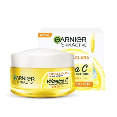 Crema Hidratante Express Aclara Garnier Fps30. 50 Ml. Crema Hidratante Express Aclara Garnier Fps30. 50 Ml.