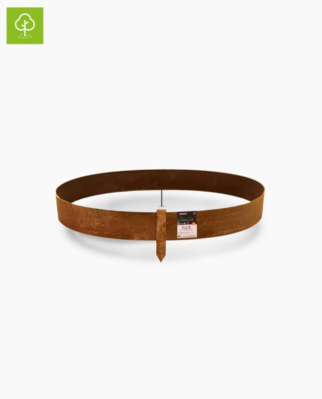 Fleje separador para árbol 10cm x D: 75cm - ACERO CORTEN 2mm