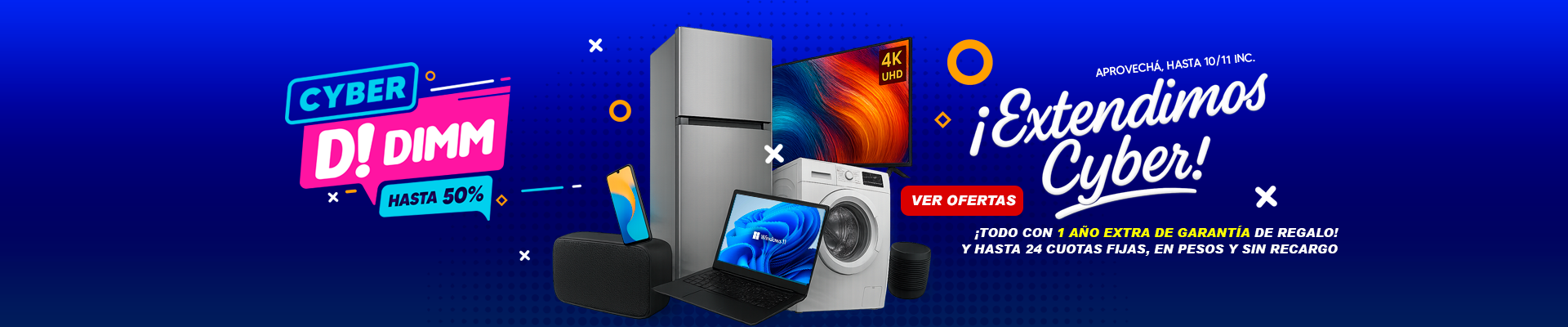 ¡Extendimos Cyber hasta el 10/11, aprovechá!