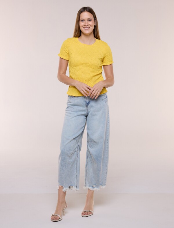 Blusa Smocked AMARILLO