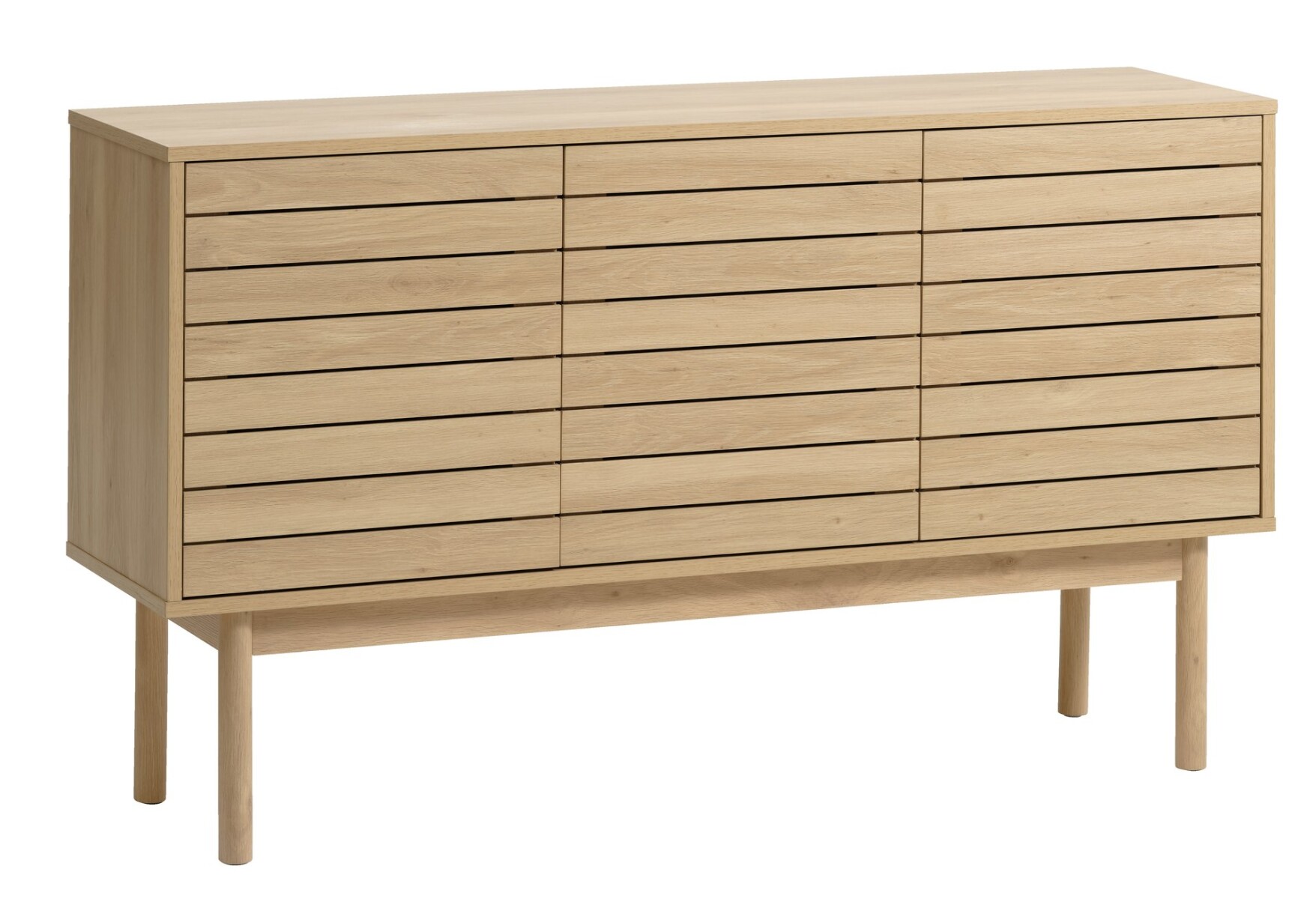 Aparador HALMBY 3 puertas color roble 
