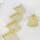 Pack x 100 - Bolsas organza 8x11 cm ORO