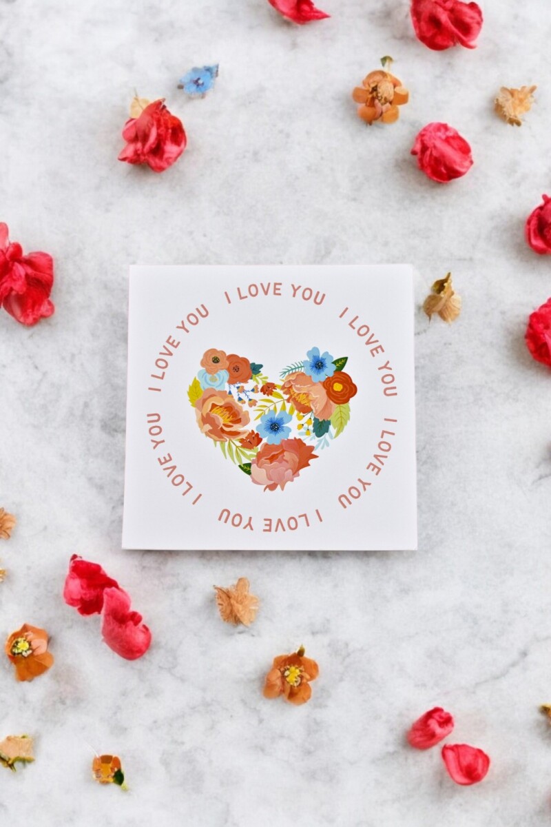 Tarjeta amor 10x10 - DISEÑO 1 
