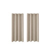 Cortina 100% Blackout 2 Paños Lumax Textura Lino 140x220cm Beige