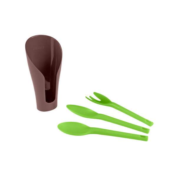 Kit 3 herramientas plásticas con recipiente -TRAMONTINA TN1415