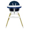Silla de bebé para comer Bebesit Baby Lunch con cinturón de 5 puntas Azul