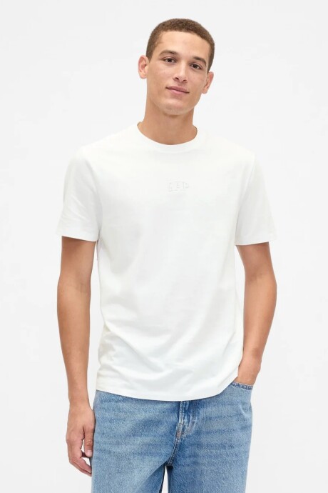 Remera Mini Logo Gap Hombre New Off White V2