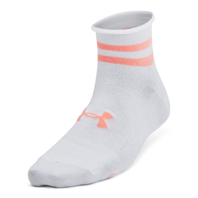 UA W Essential Nov 3pk Qtr-RED WHT-101