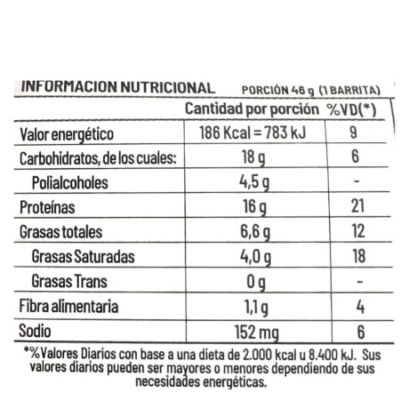 Barra Proteica Sin TACC Iron Bar Gentech Coco