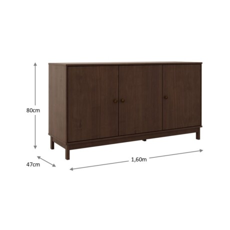 Aparador 3 Puertas Essencia Café U