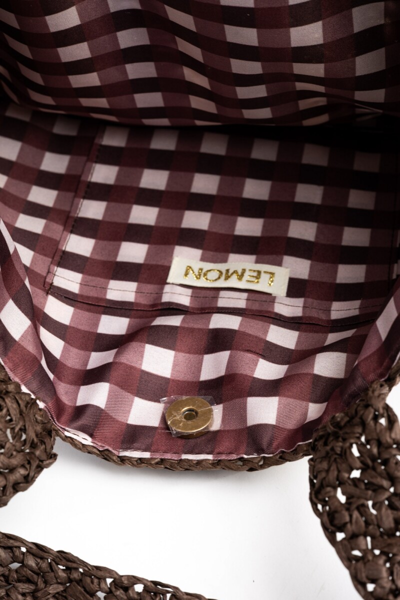 Bolso Trenzado Raya Vertical Multi