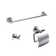 Set De Accesorios Baño Metal Urban Cromo Acabado Brillo