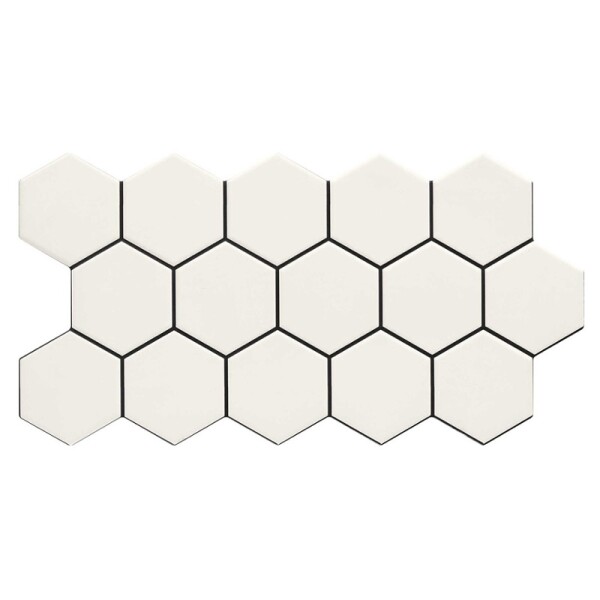 PORCELANATO HEX SNOW "A" - 26.5X51 CM Porcelanato Hex Snow "a" - 26.5x51 Cm