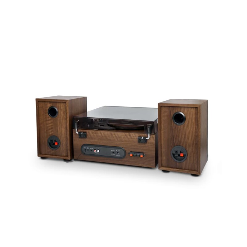 Bandeja de vinilo Muse MT-120 MB con parlantes, CD, FM y Bluetooth Bandeja de vinilo Muse MT-120 MB con parlantes, CD, FM y Bluetooth
