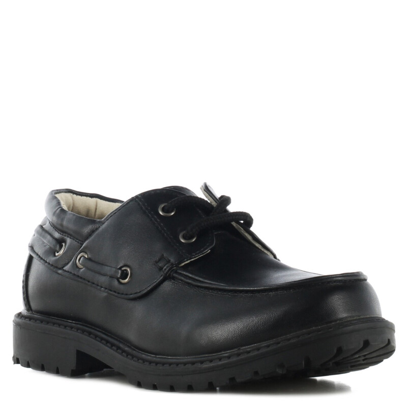 Zapatos Infantiles Croco Kids Colegial Negro