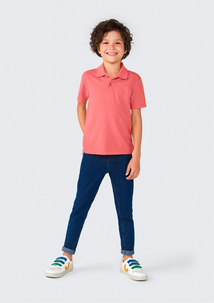 POLO INFANTIL EN TELA PIQUÉ - CAMISA POLO MM MASC 