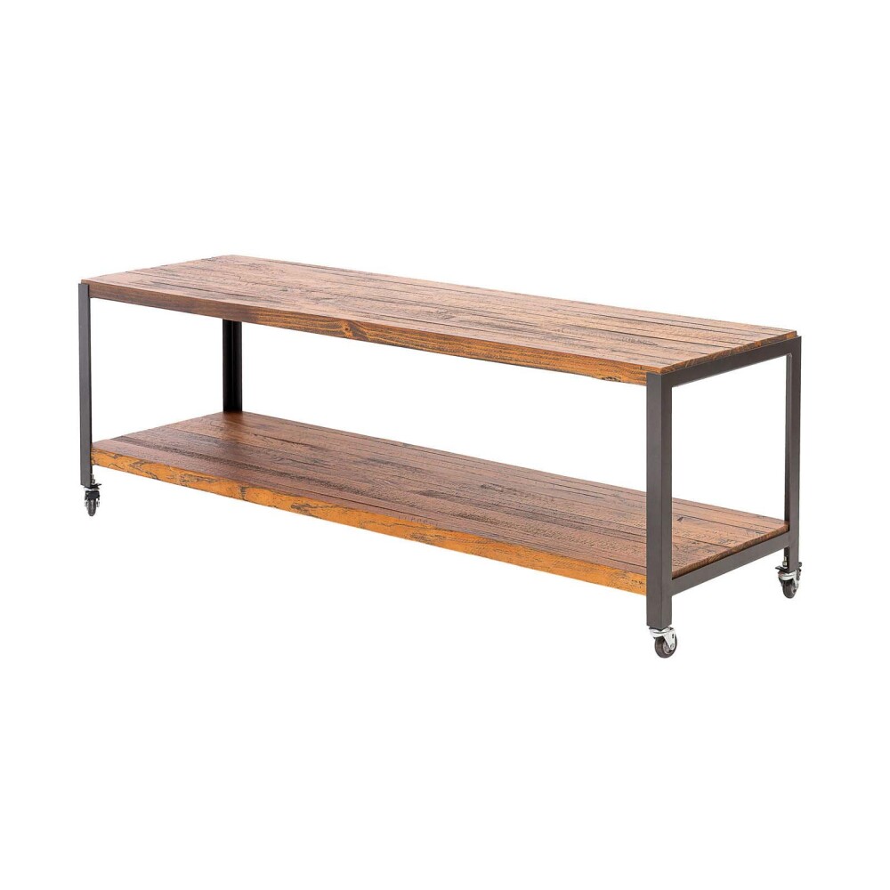 RACK PARA TV MADERA-Y-METAL MARRON YORK CASTAÑO