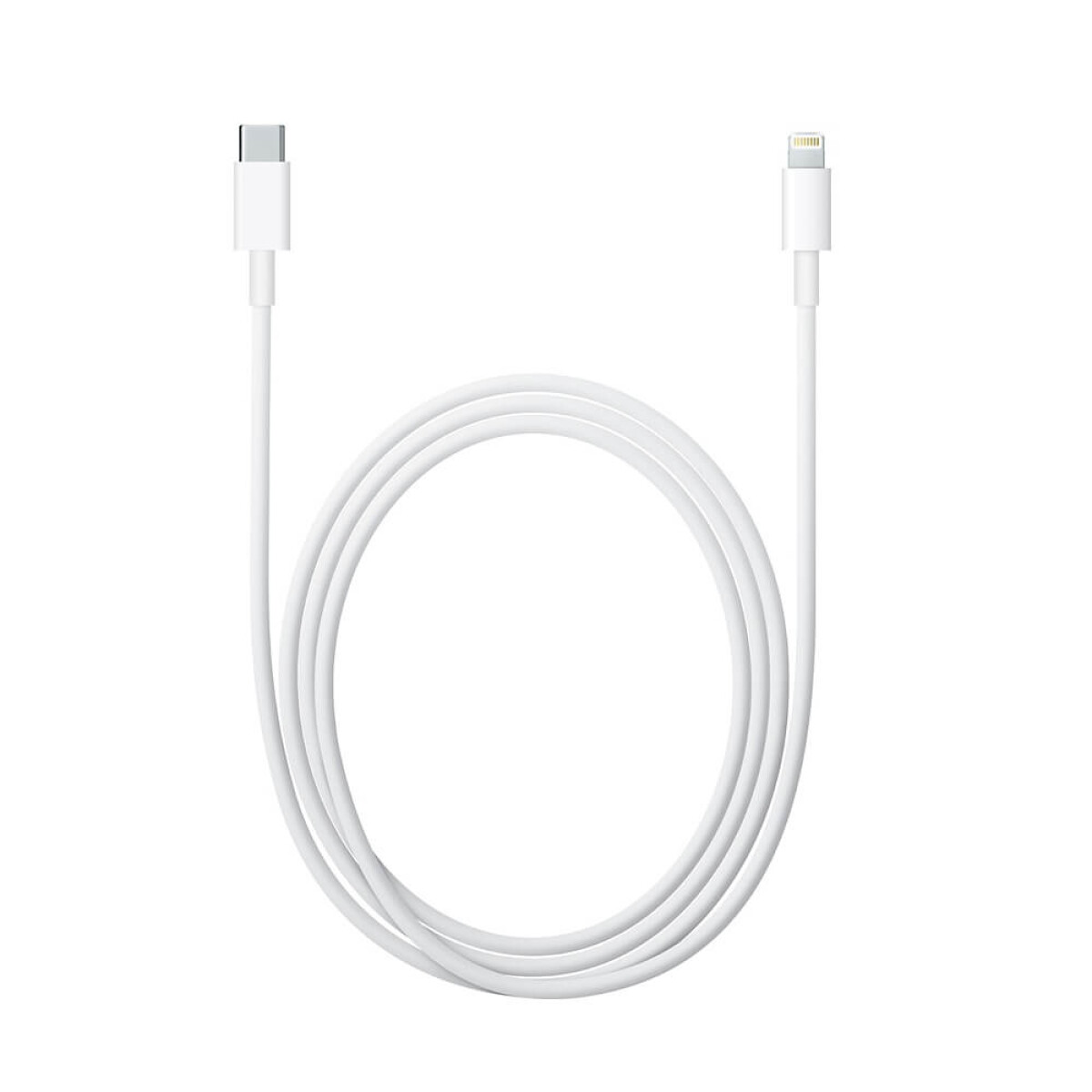 Cable usb-c a lightning iphone apple | original White