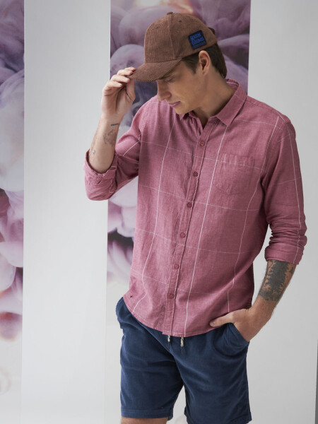 SHIRT SAVANNAH 4.0 CUADROS CARMESI