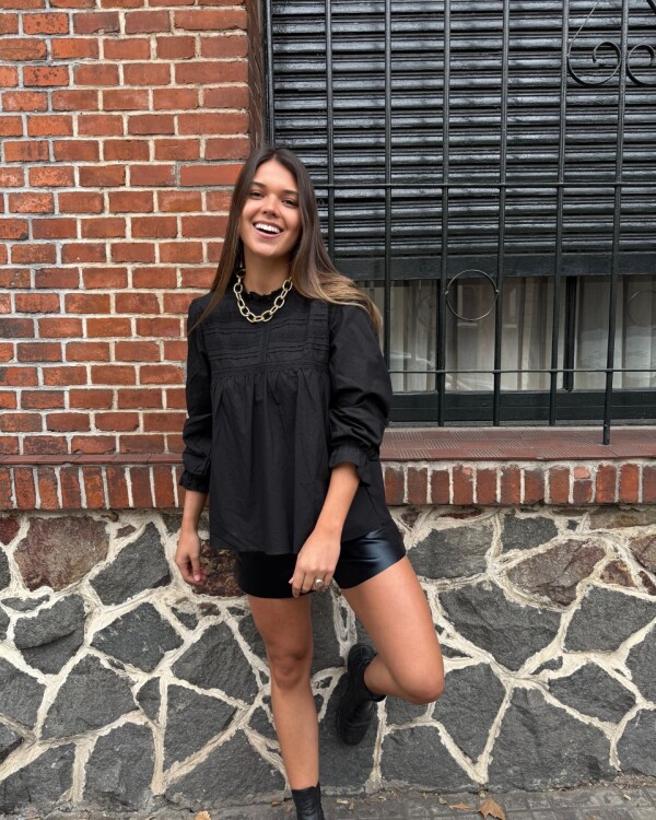 Camisa Agustina negro