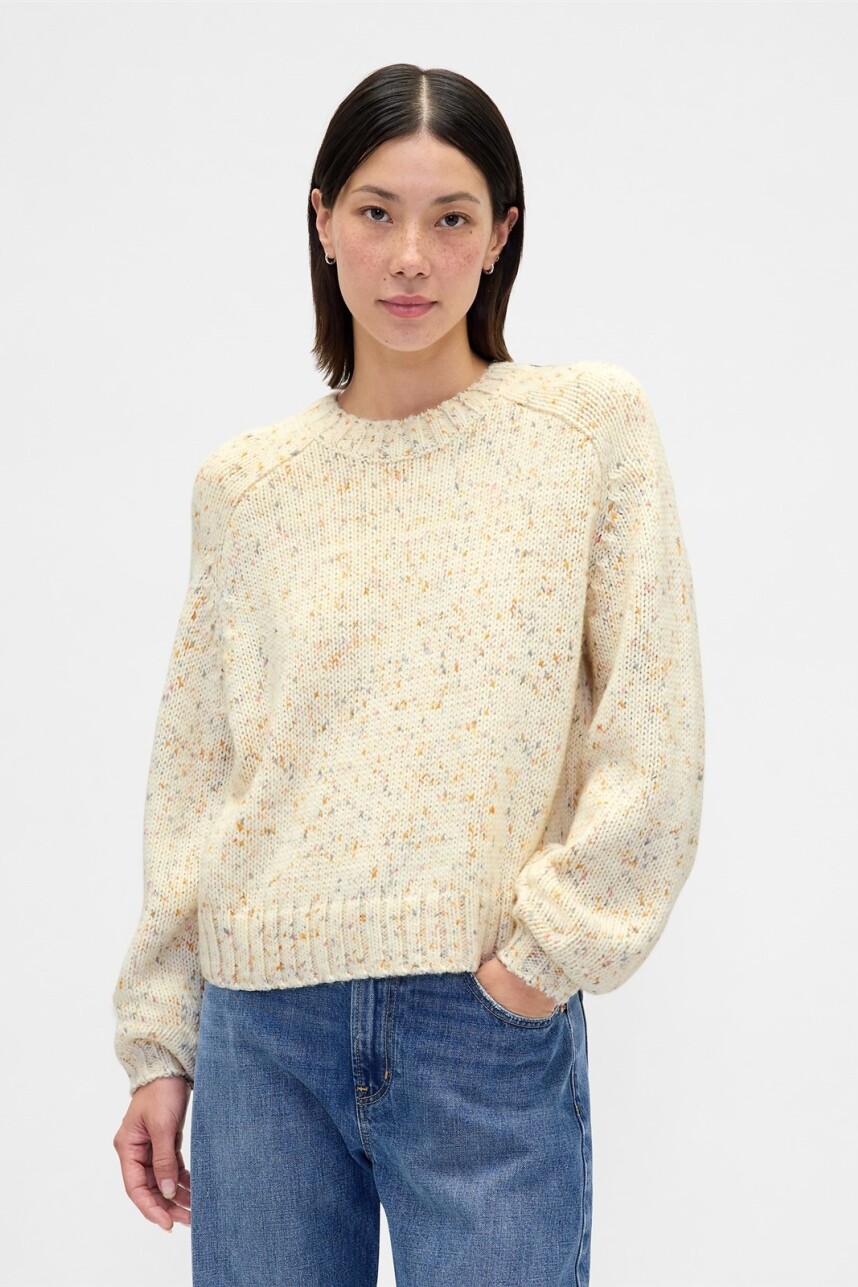 Buzo Relaxed Algodón Mujer Pastel Multi