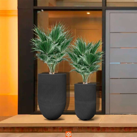 MACETA ARGOS 36X 71.5 GRIS OSCURO