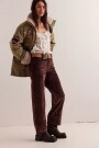 RISK TAKER CORD STRAIGHT Marron