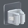 Soporte de pared para escoba autoadhesivo blanco
