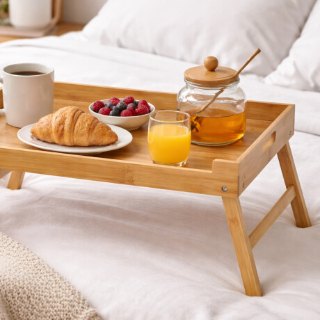 Mesa plegable de bambú - 50x28x24cm Sc