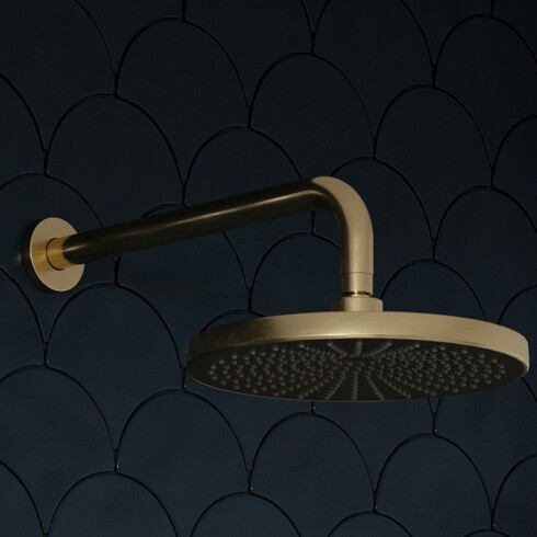 GRIFERIA DUCHA EMBUTIR CON TRANSF. EN ORO CEPILLADO - SERIE SIGNATURE 000