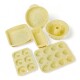 Set de 6 moldes de silicona cocina reposteria Sin Color