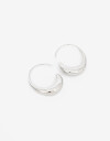 Aros Argollas Metal Aros Argolla De Acero Gota - Plateado