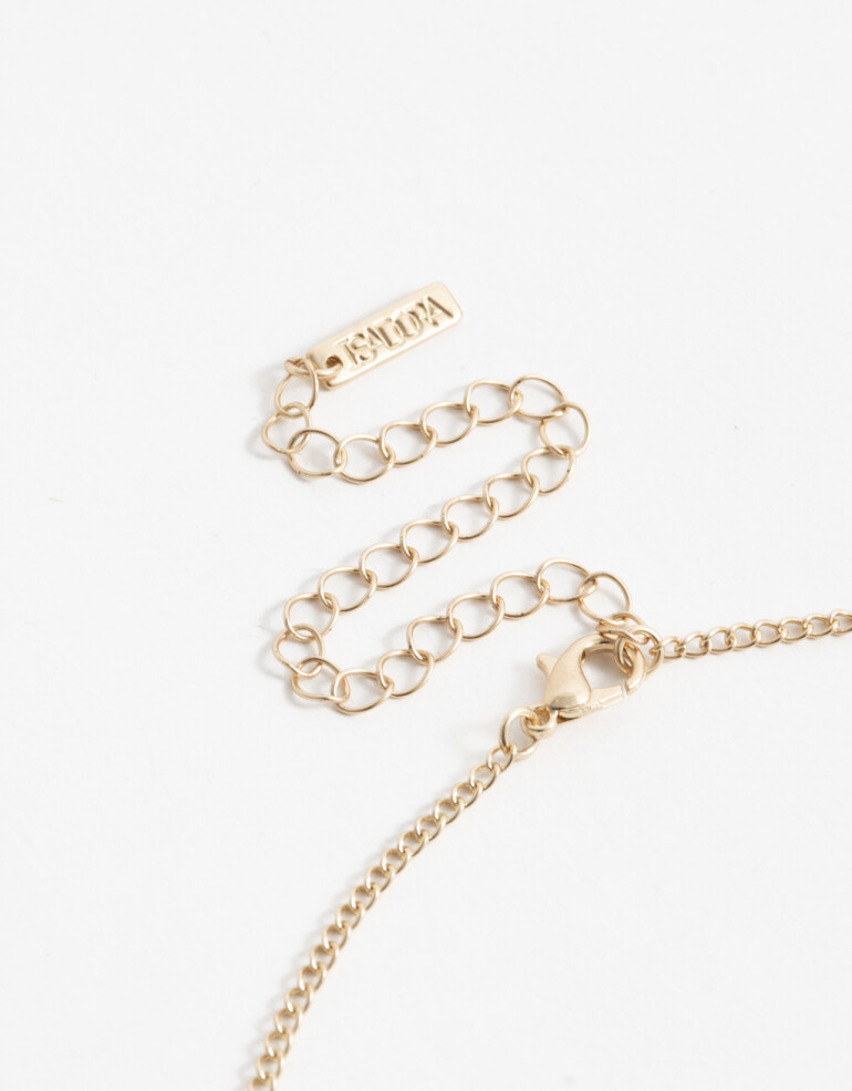 Chokers Metal Choker Corazones - Dorado Plata Cepillada