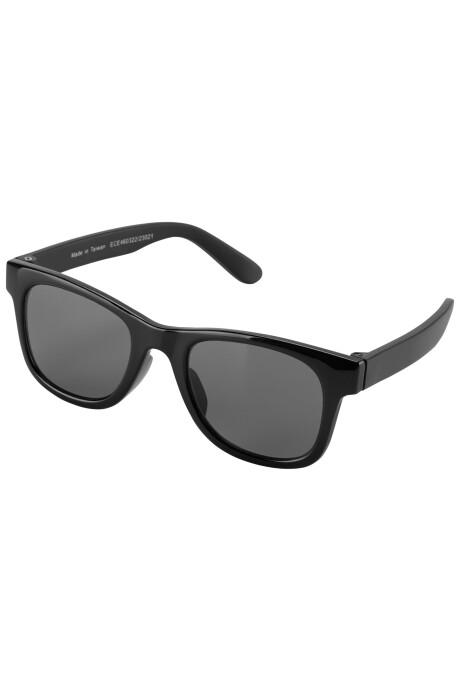 Lentes de sol, protección 100% uva-uvb, negros, clásicos Sin color