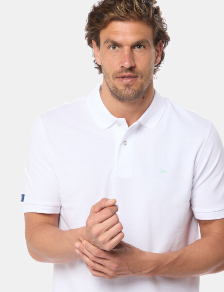 REMERA POLO LISA Blanco