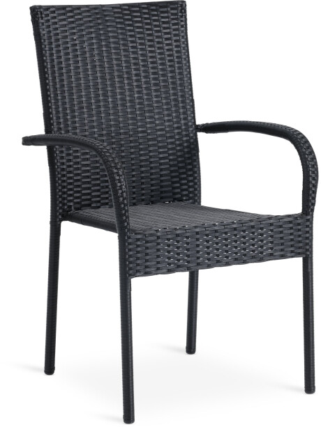 Silla apilable GUDHJEM negro Silla apilable GUDHJEM negro