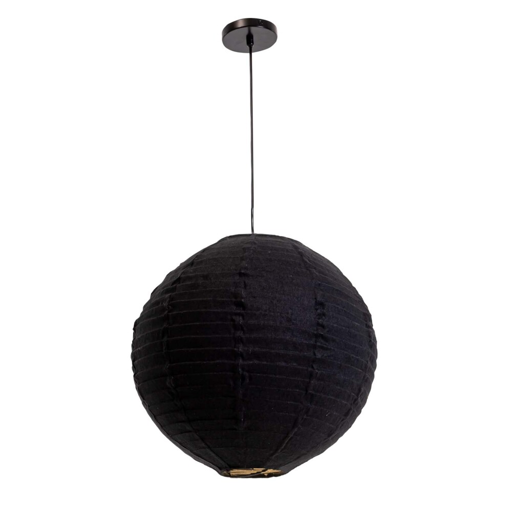 LAMPARA DE TECHO YUTE NEGRO 174B