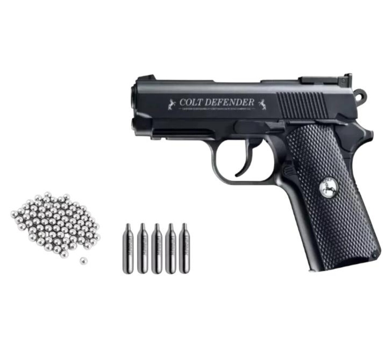 Combo Pistola Co2 Colt Defender Calibre 4.5 mm 