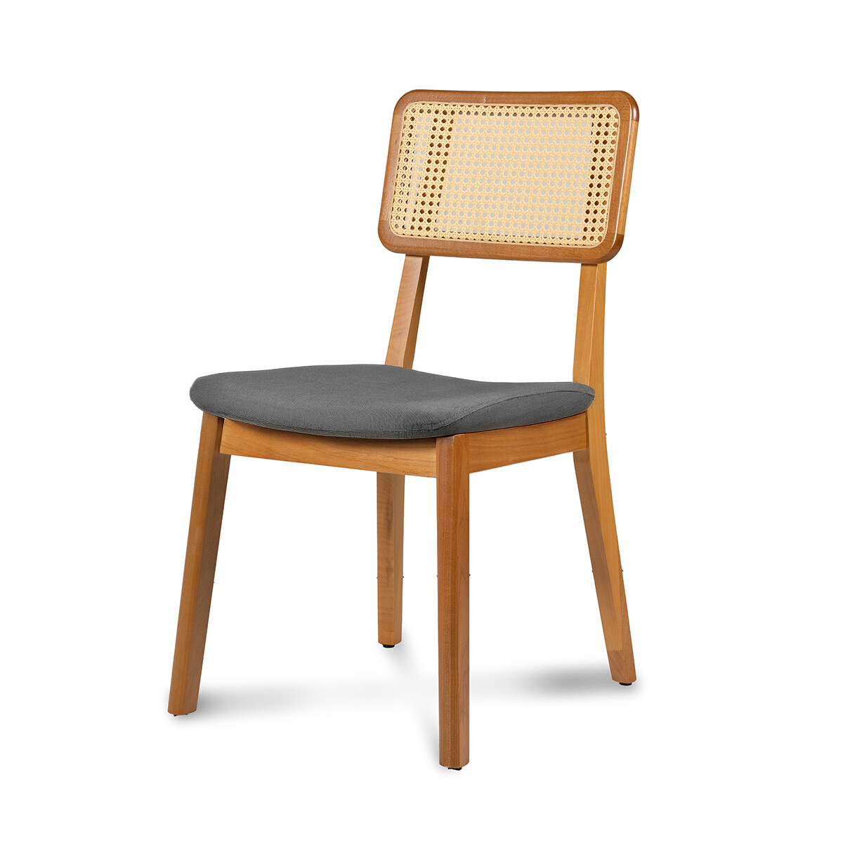 Silla Classic con tejido - Tela Rústica - Ceniza 
