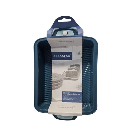 Asadera Bandeja de Silicona para Hornear Antiadherente Azul