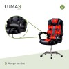Silla Ejecutiva en cuero Lumax Modelo Miles con 7 Puntos de Masaje Negro